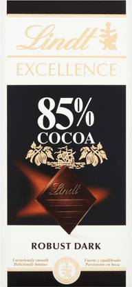 LINDT EXCELLENCE 85%COCOA ROBUST DARK CHOCOLATE 100GM Bars