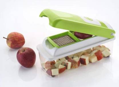 pranchal NICER DICER PLUS VEGETABLE Vegetable & Fruit Grater & Slicer and chipser 12 in 1 Vegetable & Fruit Slicer
