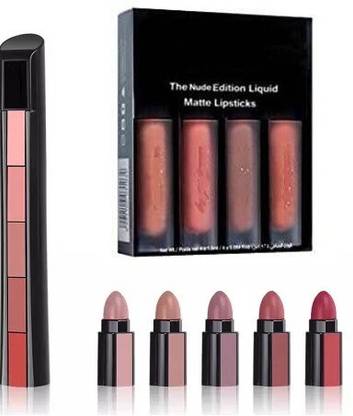 SWIZ HUDA Sensational New Nude Liqued Matte Lipstic + 5 in1 Nude Edition