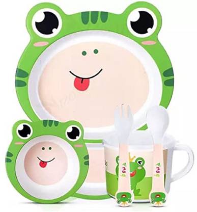 DIKUJI ENTERPRISE Pack of 5 Bamboo Dinner Set