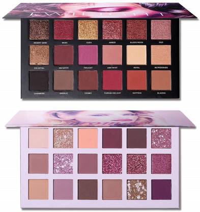 teayason 36 Colors Combo Matte Shimmer EyeShadow Palette Eye Shadow Nude + Rose Gold 36 g