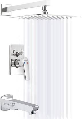 Prestige Aris Concealed Body High Flow Diverter Full Set with 8x8 Ultra Slim Aris Concealed Body High Flow Diverter Full Set with 6x6 Ultra Slim Shower Diverter Faucet