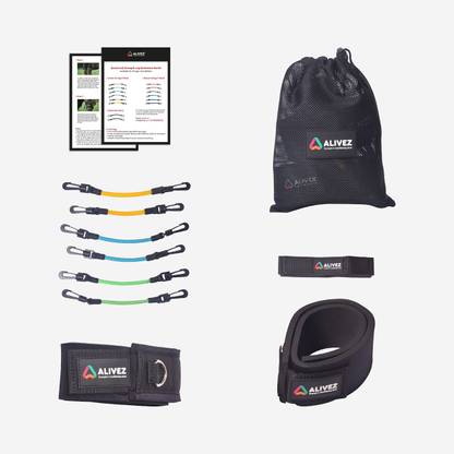 Alivez Speed and Strength Exercise Leg Resistance Bands For All Ages (7+) And Abilities Resistance Band
