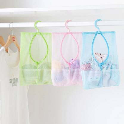 SpiderJuice Multipurpose Net Mesh Design Hanging Storage Pocket Organizer Laundry Trolley