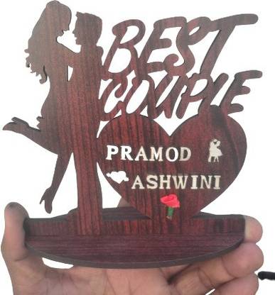 Best Couple Wooden Customize couple name Name Plate