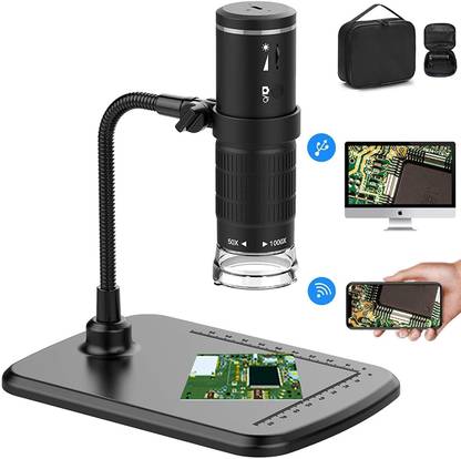 MatLogix 3 In 1 Digital Microscope HD 1000X Camera 8 LED USB Microscope Otoscope
