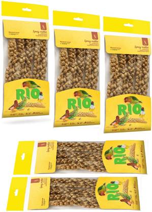 Rio Spray Millet Natural Feed (100 GMS ( Pack of 5 )) Bird Treat