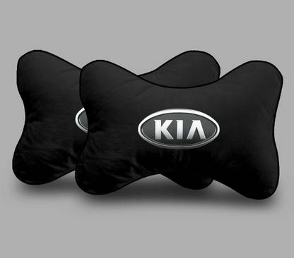 MeeFactory Black Polyester Car Pillow Cushion for Kia