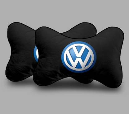 kioni Black Polyester Car Pillow Cushion for Volkswagen