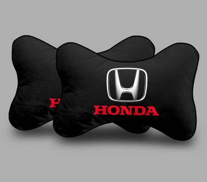 kioni Black Polyester Car Pillow Cushion for Honda