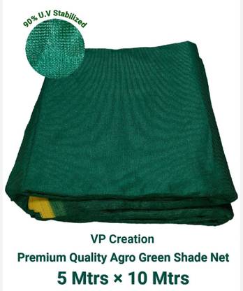 VP Creation 90% U.V Stabilized Green Agro Shade Net 5 Mtrs × 10 Mtrs Portable Green House
