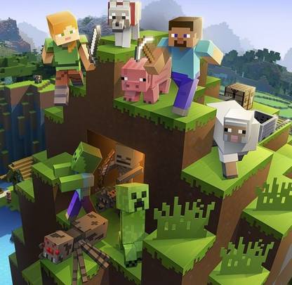 Minecraft Multicolour Photo Paper Print Poster Photographic Paper Photographic Paper