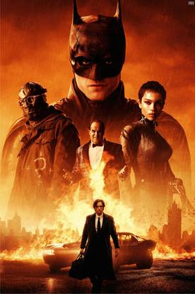 The Batman 2022 Movie Poster 18 x 12 inch 300 GSM Paper Print