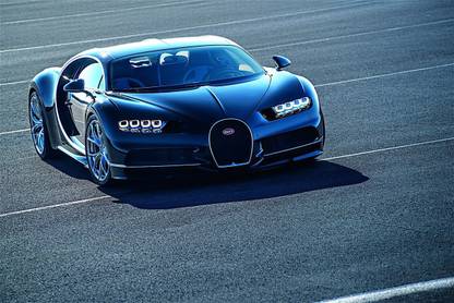 Bugatti Car Multicolour Photo Paper Print Poster Photographic Paper Photographic Paper