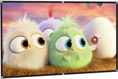 Vilro 65 inch 16:9 HD Projector Screen, Anti-Crease Foldable Portable, white matt Projector Screen (Width 57 cm x 32 cm Height)