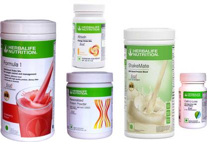 HERBALIFE FORMULA1STRAWBERRY PROTIEN 200 AFRESH ENERGY DRINK GINGER SHAKEMATE CELL U LOSS Plant-Based Protein