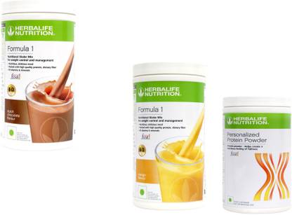 HERBALIFE Formula 1 Shake CHOCOLATE +MANGO + Protein Powder 400 Gram Protein Shake