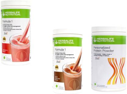 HERBALIFE Formula 1 Shake STRAWBERRY+CHOCOLATE+ Protein Powder 400 Gram Protein Shake
