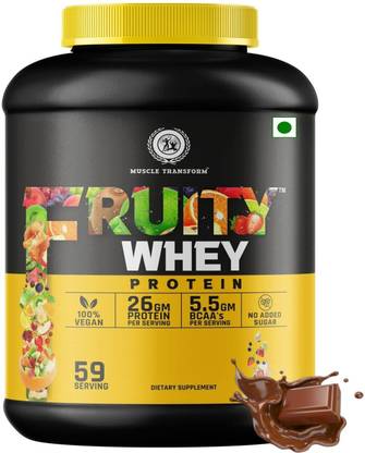 Muscle Transform Fruity Whey Protein For High Muscle Growth, Weight Management & Lean Muscle Mass Whey Protein
