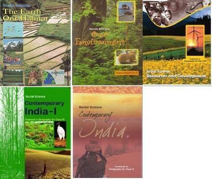 NCERT Textbook Geography Books Set Of Class -6 To 10 For UPSC Exams (English Medium)