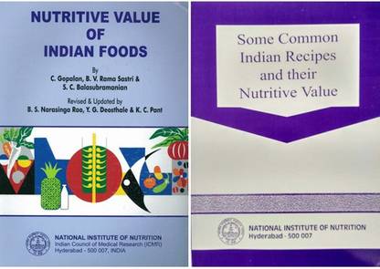 Nutritive Value Of Indian Foods With Some Common Indian Recipes And Their Nutritive Value (Set Of 2 Books)