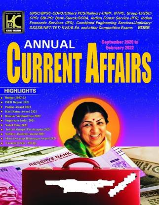 Annual Current Affairs (September 2020 - Februaury 2022) - KBC Nano
