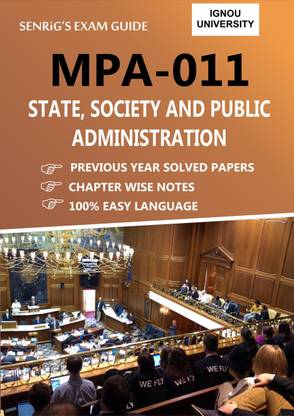 MPA 011 STATE, SOCIETY AND PUBLIC ADMINISTRATION Book