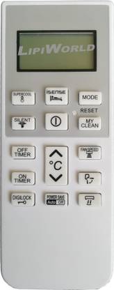 LipiWorld 168 AC Remote Control Compatible for  HITACHI AC Remote Controller