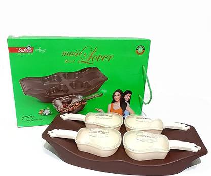 Anupam Store Anupam Dry Fruit Guitar Tray Set Tray Serving Set