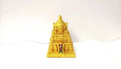 DPCOLLECTIONS SRI VENKATESHWARA, balaji, perumal, govindha anandha nilayam gopuram idols Decorative Showpiece  -  7 cm