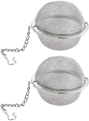 TOMATUS Tea Infuser Ball Reusable Extended Chain Hook for Loose Leaf Tea Spices (Large) Tea Strainer