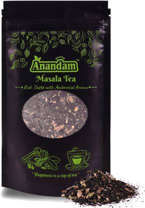 Shubh Anandam Masala Tea - Rich Taste With Ambrosial Aroma - with 100% Natural Spices Masala Tea Pouch