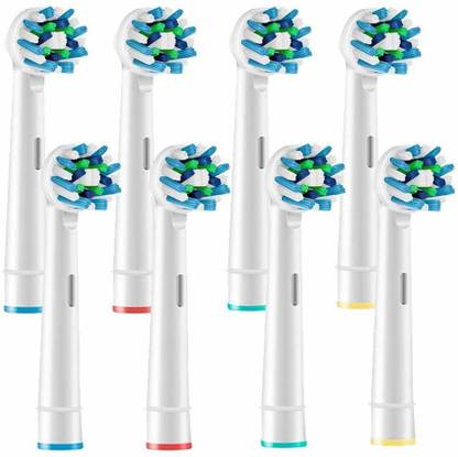 Zibuyu Replacement Brush Heads Compatible With Pack of 8 Generic Toothbrush Heads Electric Toothbrush