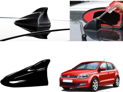 Shop Buy Shark Fin Roof top Signal Receiver for Volkswagen Polo Black Car Antenna Shark Fin Roof top Signal Receiver for Volkswagen Polo Black Car Antenna Satellite Vehicle Antenna