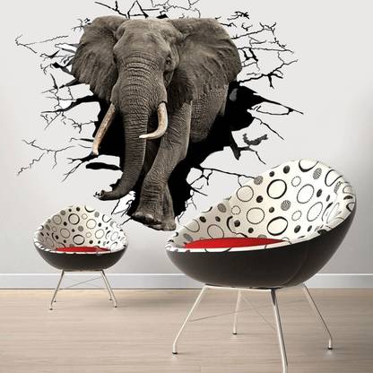 Newway Decaals Wallsticker Angry Elephant Design