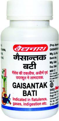 Baidyanath Gaisantak Bati , Stomach, Flatulence, Acidity, Indigestion- 100 Tablet Each