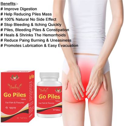 अतुल्य मेडिलिंक Go Piles 60 Tablets for Improve Digestion, Reduce Piles Pain