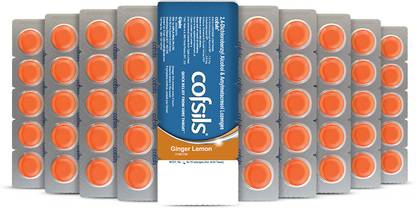 Cipla Cofsils Lozenges | Quick Relief from Sore Itchy ,Scratchy Throat | Ginger Lemon Tablets
