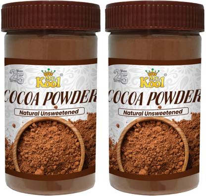 Mr.Kool Unsweetened & 100% Natural Cocoa Powder | Cocoa Bean Powder 100gm Pack 2 Cocoa Powder