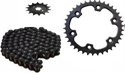 Digital Craft ROYAL ENFIELD HIMALAYAN 411CC CHAIN SPROCKET KIT [ PACK OF 3 ] 38 Teeth Sprocket