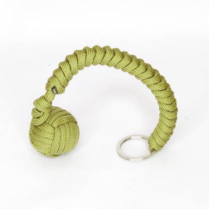 play run ™Paracord Monkey Fist Keychain With Steel Ball Key Chain