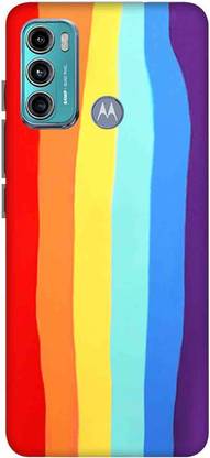 NDCOM Back Cover for Motorola G40 Fusion Rainbow Color Printed