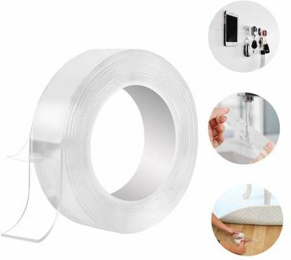 Minato Ivy Nano Grip Tape Self Adhesive waterproof and reusable 1 m Double-sided Tape