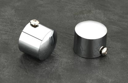 METZO Silver Rod Rail Bracket, Curtain Knobs Metal