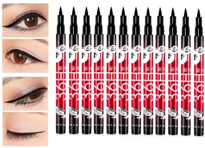 teayason Insta Beauty Water Smudge Proof 36 Hour Long Lasting Liquid EyeLiner Pack of 12 30 g