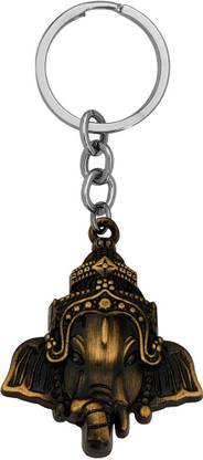 M Men Style Lord Shiv Shree Ganesh Gajanan Ganapati Double Side Keychain and Keyring Gift Key Chain
