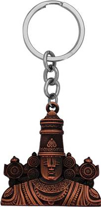 M Men Style Tirupati Balaji Lord Venkateswara Double Side Keychain and Keyring Gift Key Chain