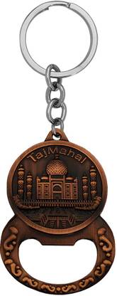 M Men Style Oppener Incredible India Taj Mahal Double Side Keychain and Keyring Gift Key Chain