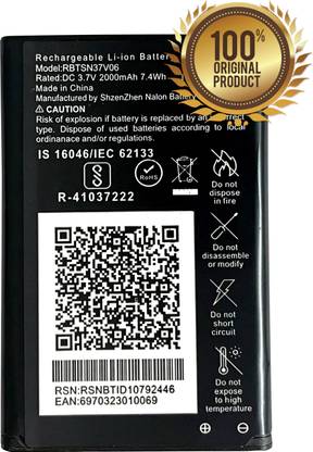 GIFFEN Mobile Battery For  Jio Jio feature phone (TB20F) JioPhone / JioPhone2 / F120B / F90 / LF-2403N - Original Tested 100% Backup Guaranteed