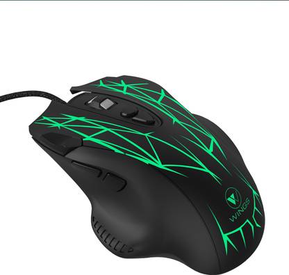 Wings Crosshair 200 Wired Optical Gaming Mouse  (USB 3.0, Black) at Rs. 1103